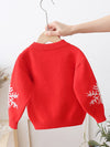KID'S NEW YEAR PULLOVER WITH SANTA EDAN red