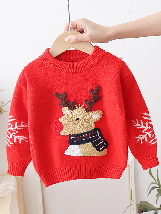 KID'S NEW YEAR PULLOVER EDAN red