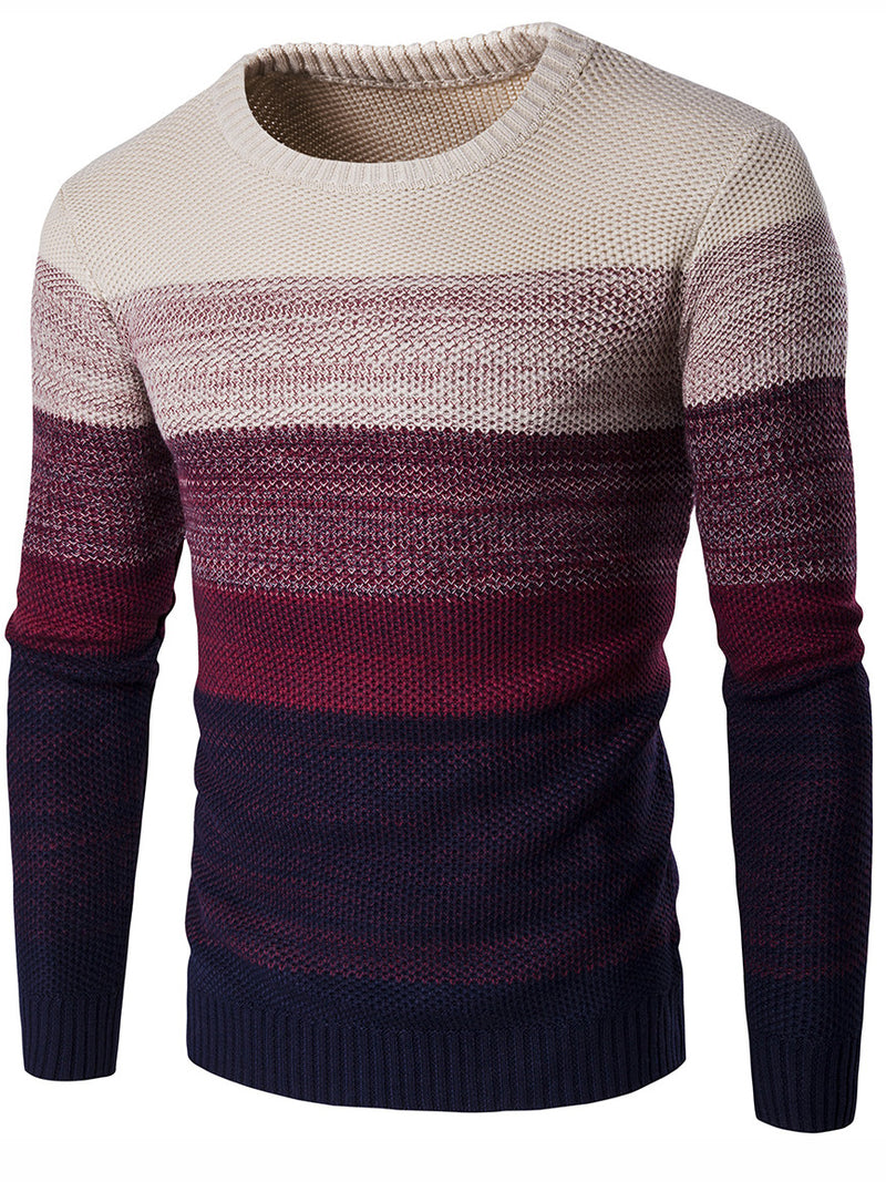 <tc>Vyriškas dryžuotas puloveris Langer raudonas</tc>