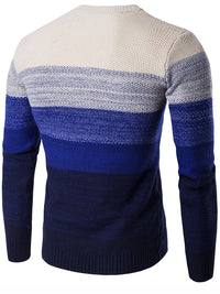 <tc>Vyriškas dryžuotas puloveris Langer mėlynas</tc>