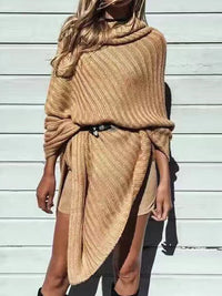 <tc>Elegantiškas megztinis Larkee rudas</tc>