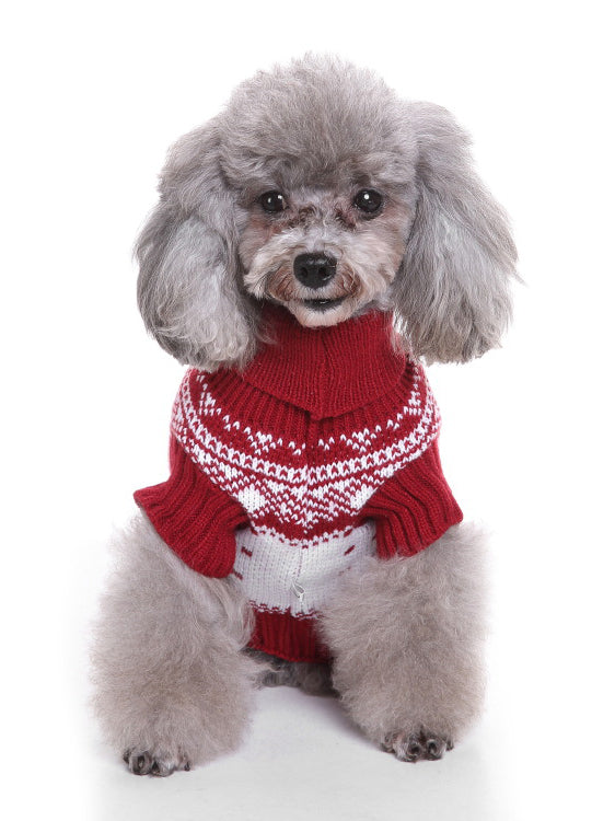 CHRISTMAS DOG SWEATER CLAUDELL red