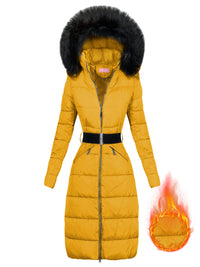 LONG WINTER JACKET KARLEE yellow