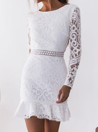 ELEGANT DRESS CESCELIA white