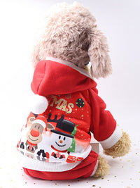 CHRISTMAS DOG SWEATER CLARISA red