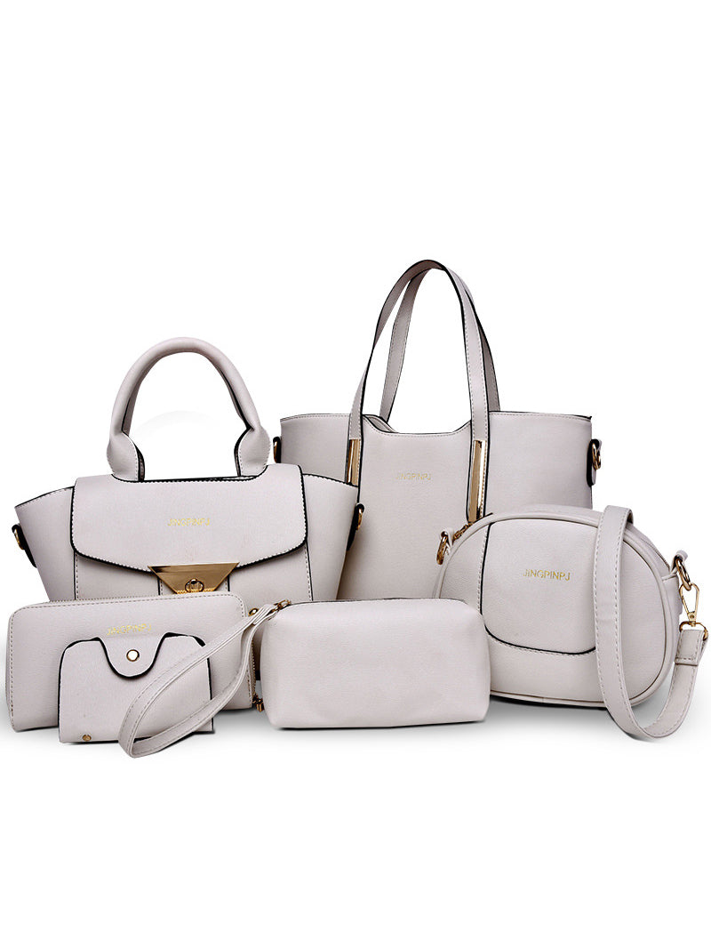 SET OF 6 DEMMY BAGS white