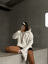 Hoodie Sweater TILANA white