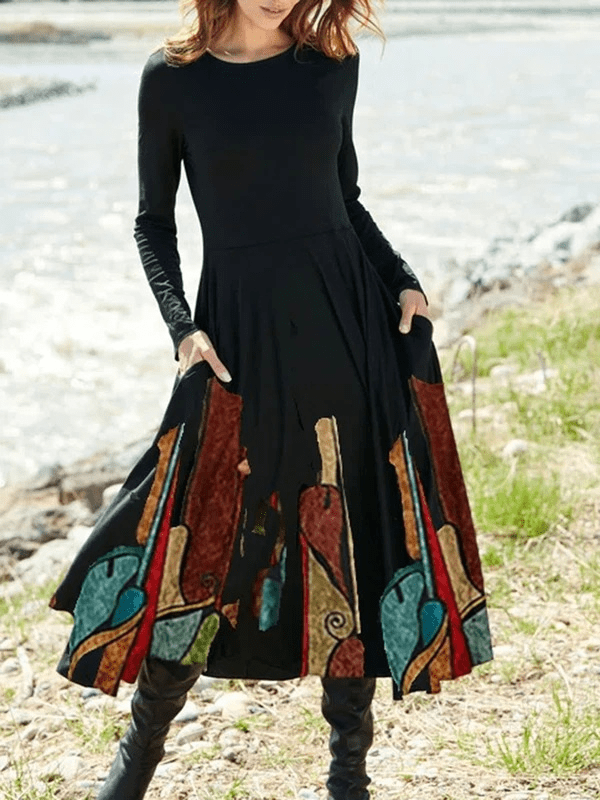 Elegant dress Viorten black