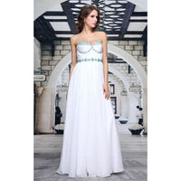 EVENING DRESS TUSSIE white