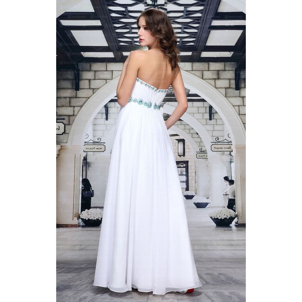 EVENING DRESS TUSSIE white