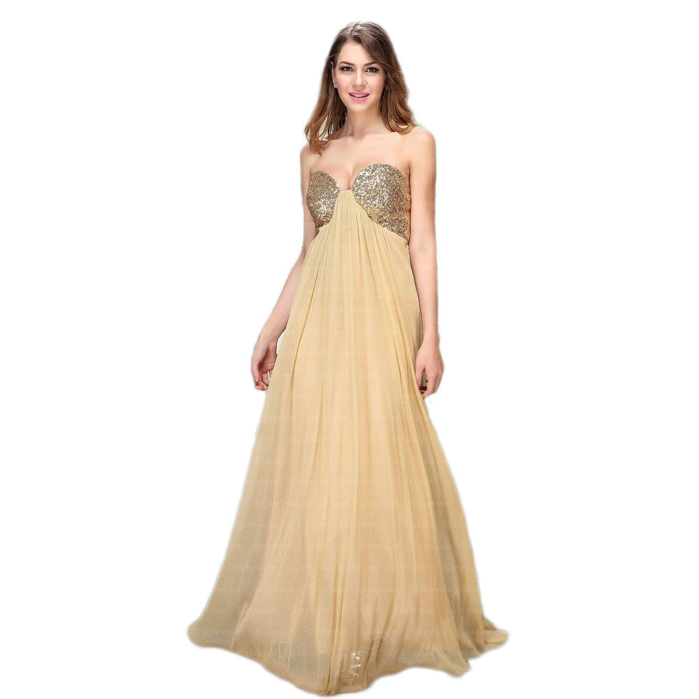 EVENING DRESS RUSSIE gold