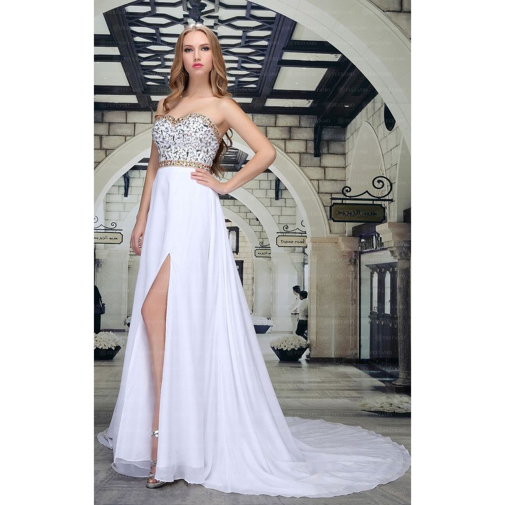 EVENING DRESS BLUSSIE white