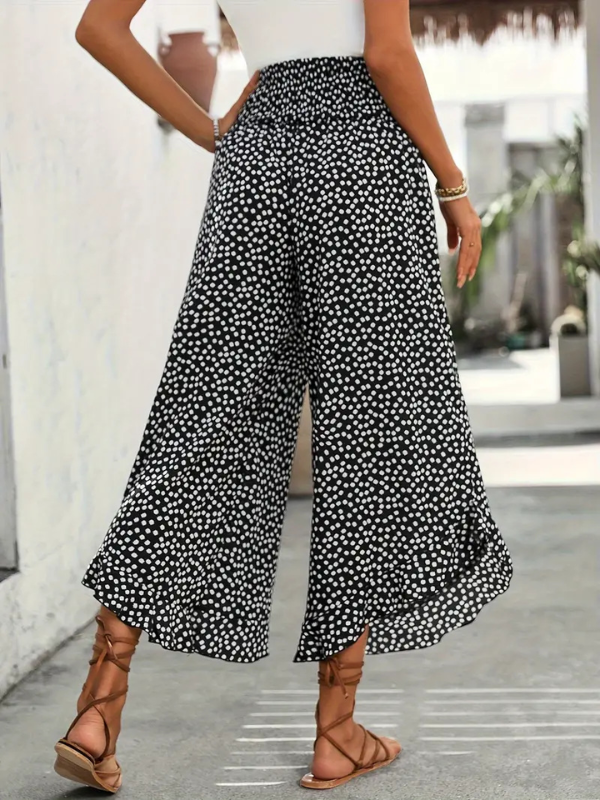 SUMMER PANTS KAVE black with pattern