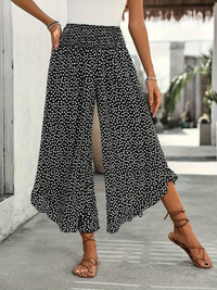 SUMMER PANTS KAVE black with pattern