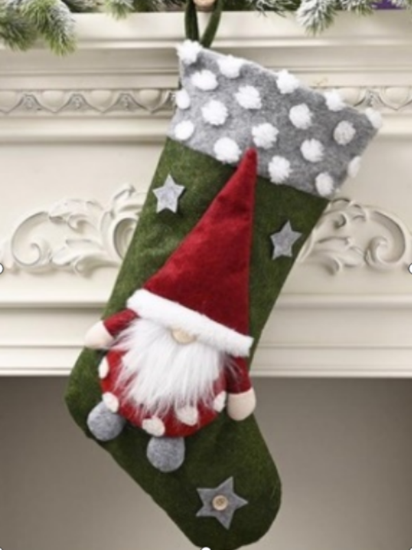 CHRISTMAS SOCK green