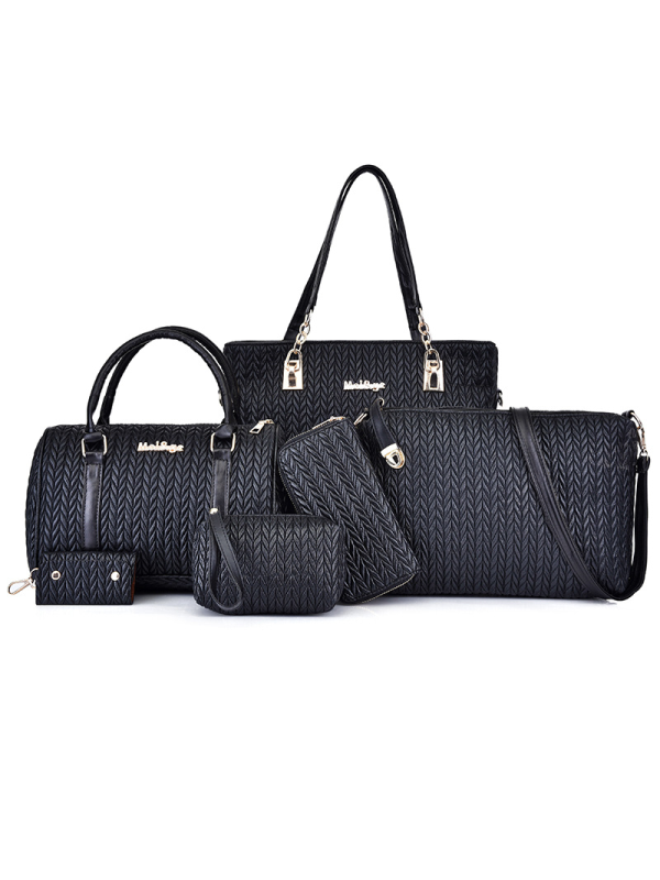 6-PIECE BAG'S SET EVETT black