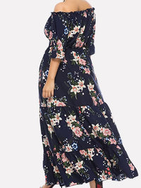 PLUS SIZE MAXI DRESS VICTORIA dark blue