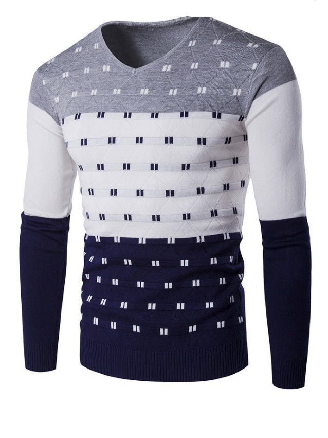 <tc>Vyriškas puloveris Denzel mėlyna, pilka ir balta</tc>