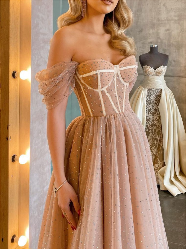 <tc>Elegantiška suknelė Tasmine rožinės spalvos</tc>