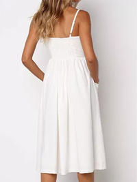 ELEGANT DRESS VINESHA white