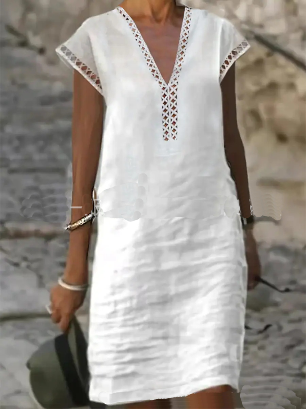 ELEGANT DRESS FEODOSIA white