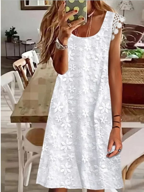 ELEGANT DRESS TAMAE white