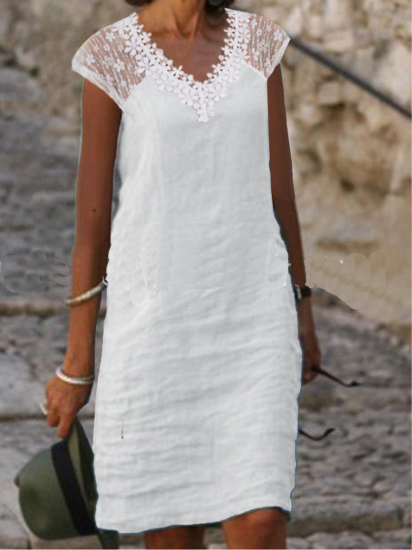 ELEGANT DRESS ZAYLEEN white