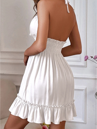 ELEGANT DRESS FLORISA white