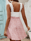 ELEGANT DRESS ZORIANA white and pink