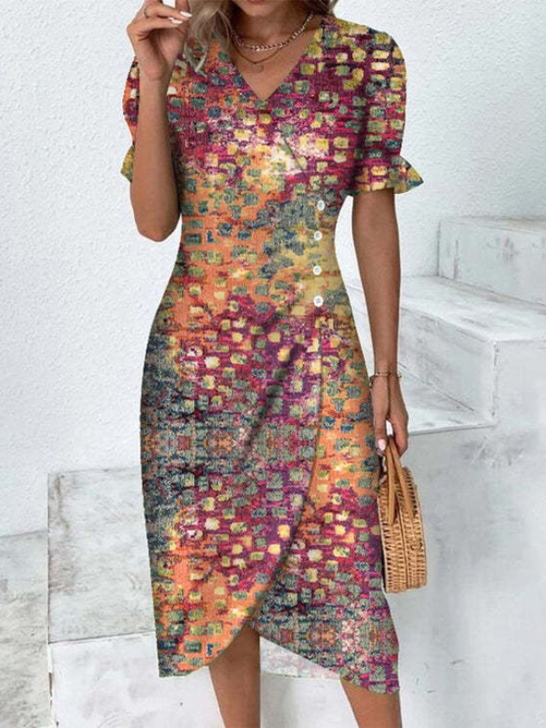 ELEGANT DRESS ZOLARIA multicolorwd
