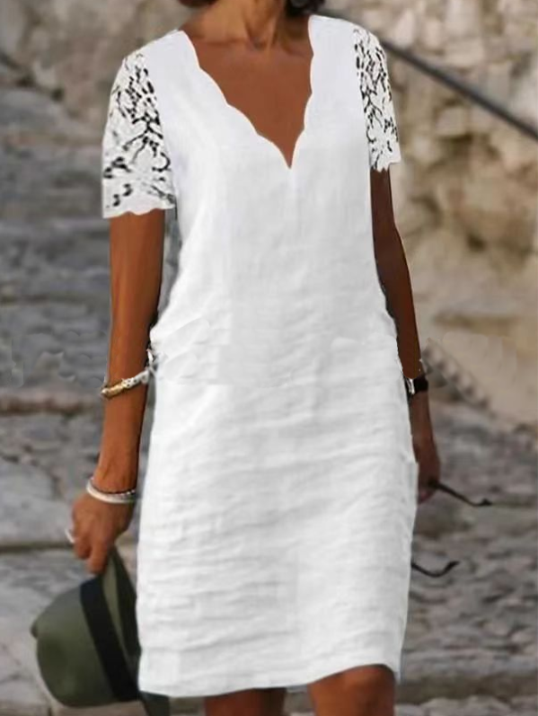 <tc>Elegantiška suknelė Zanaya balta</tc>