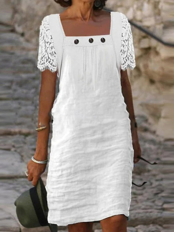 ELEGANT DRESS TERRIONA white