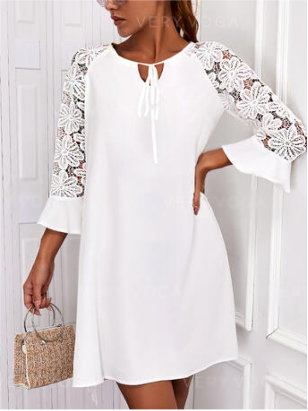 <tc>Elegantiška suknelė Kalinia balta</tc>