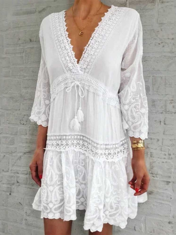 ELEGANT DRESS TALINA white
