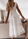 ELEGANT DRESS KINNA white
