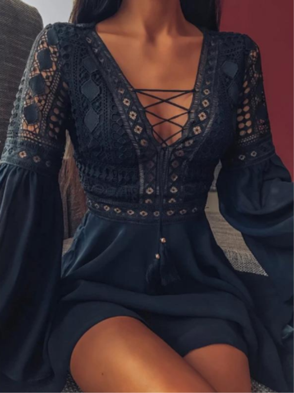 <tc>Elegantiška suknelė Serinna juoda</tc>