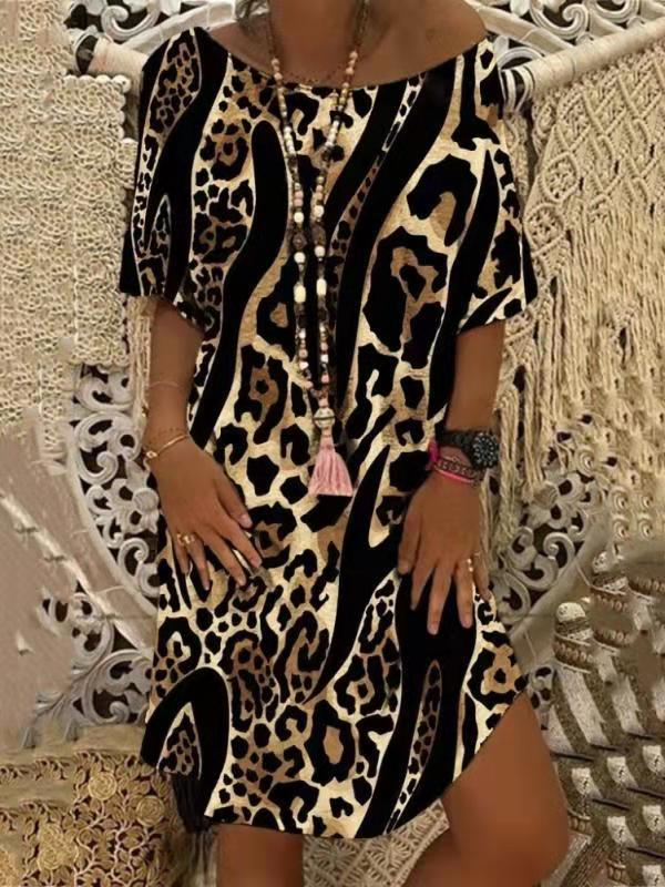 ELEGANT DRESS CIONIKA leopard