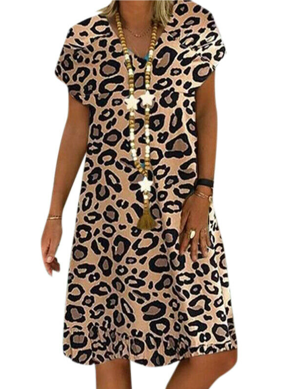 ELEGANT DRESS TANILA leopard
