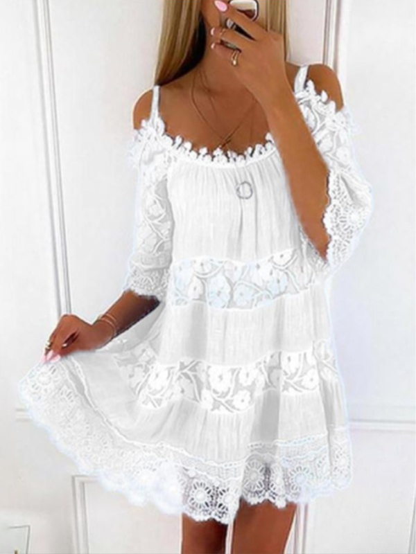 ELEGANT DRESS FAVIA white
