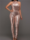 ELEGANT JUMPSUIT OLIVERA pink gold