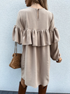<tc>Elegantiška suknelė Radomila smėlio spalvos</tc>