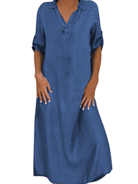 MAXI DRESS WESTA blue