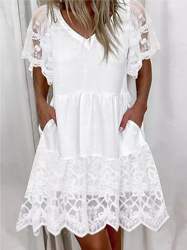 <tc>Elegantiška suknelė Vonni balta</tc>