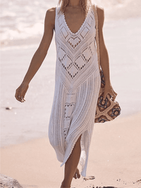 <tc>Obleka za na plažo Alamea bela</tc>