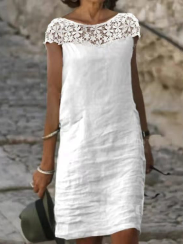 <tc>Elegantiška suknelė Timber balta</tc>