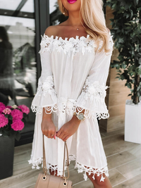 ELEGANT DRESS SHARINA white