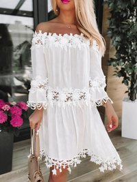ELEGANT DRESS SHARINA white