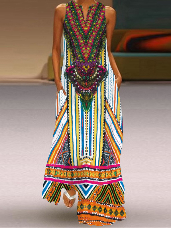 MAXI DRESS OTTAVIA multicolored
