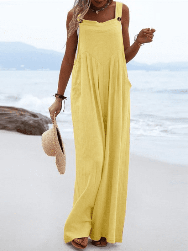 SUMMER JUMPSUIT LATARRA yellow