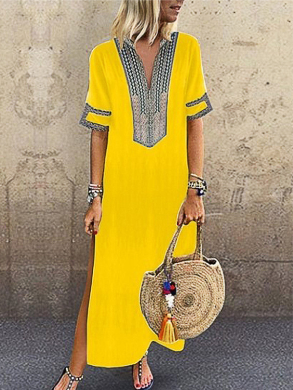 MAXI DRESS OLISA yellow